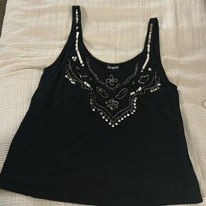 Express size small sparkly tank NWT